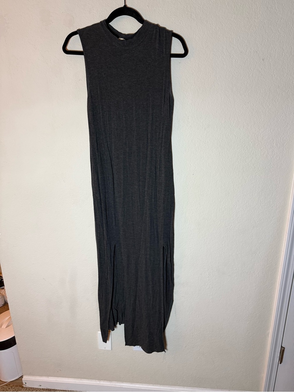 Maxi t-shirt dress dark grey
